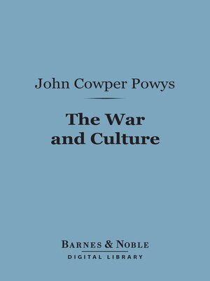 cover image of The War and Culture (Barnes & Noble Digital Library)